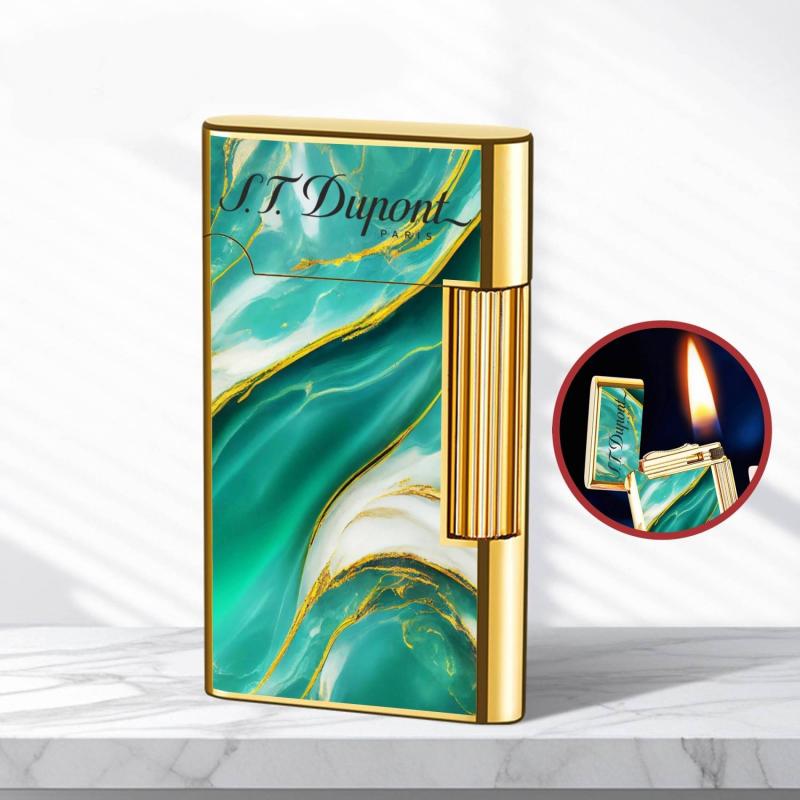 Bật lửa vân đá Dupont M-76 dùng xăng đá nhạy lửa