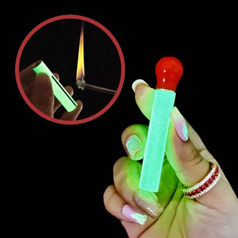 Bật lửa diêm xăng dạ quang hình que diêm xài xăng