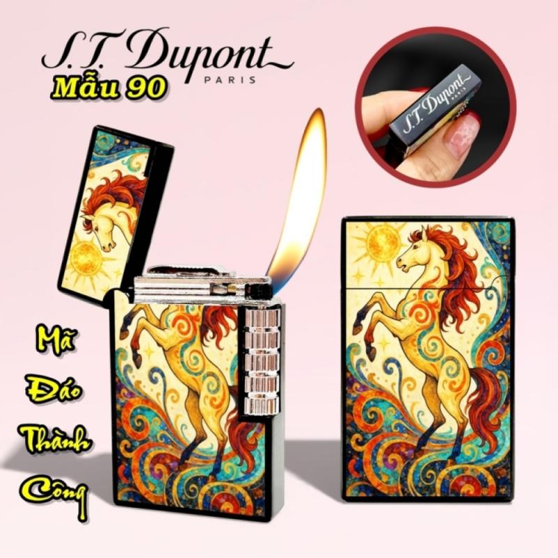 Bật lửa Dupont hình ngựa mã đáo thành công m-90 gas