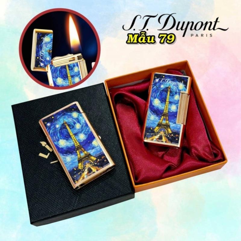 Bật lửa dupont hình tháp eiffel paris m-79 có hộp xài xăng