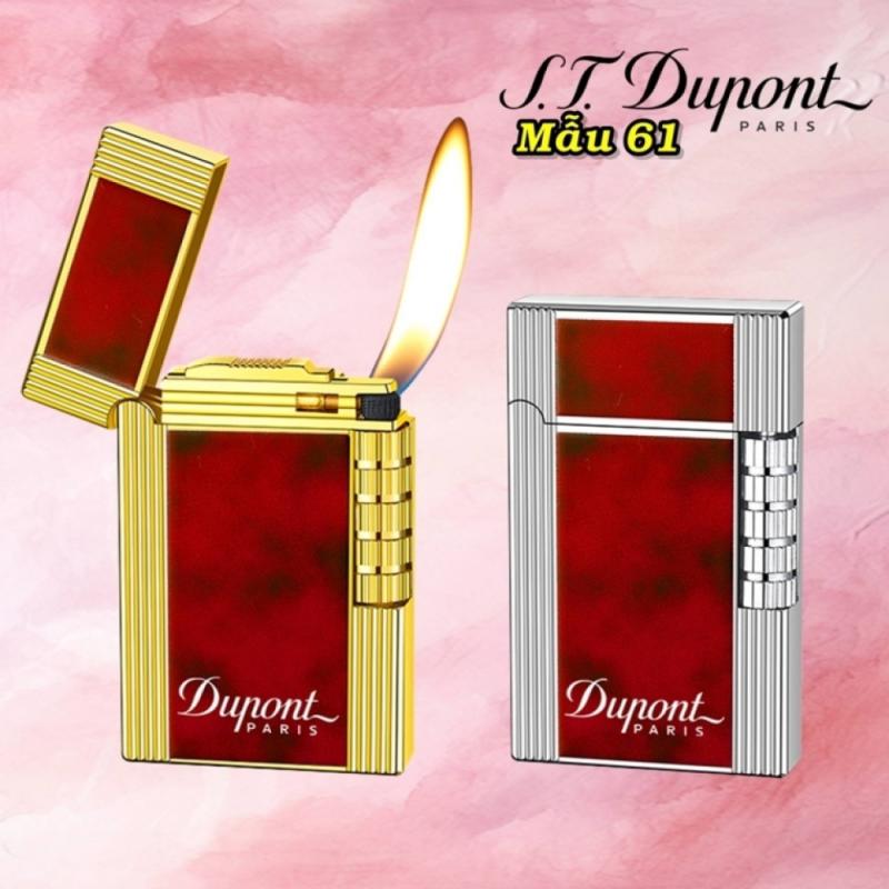 Bật lửa dupont sơn mài phủ bóng màu đỏ