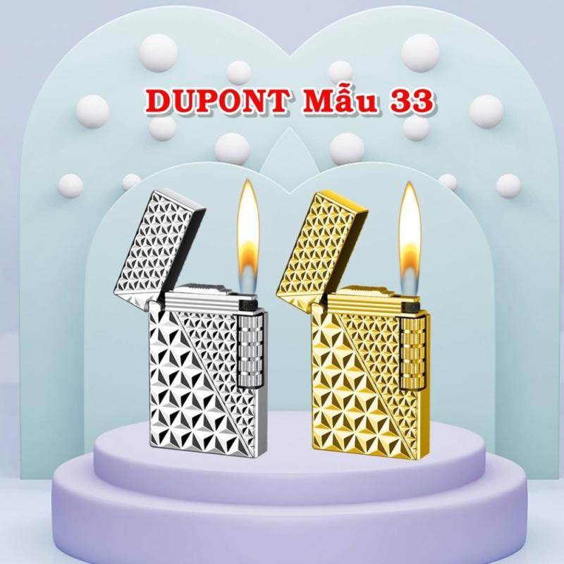 Bật lửa dupont vân kim cương lớn m-33 xài gas